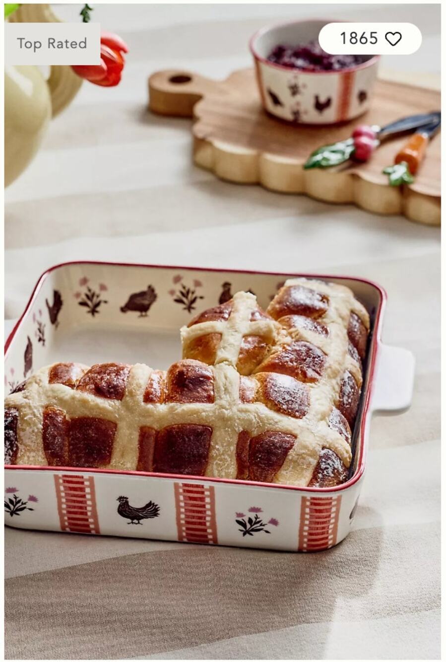 Anthropologie Millie Square Baking Dish NEW